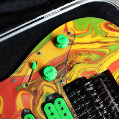Ibanez jem UV77MC super rare!! 1991 swirl steve vai image 9