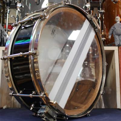 1933 Slingerland 5"x14" DUALL Snare Drum in Black Lacquer image 6