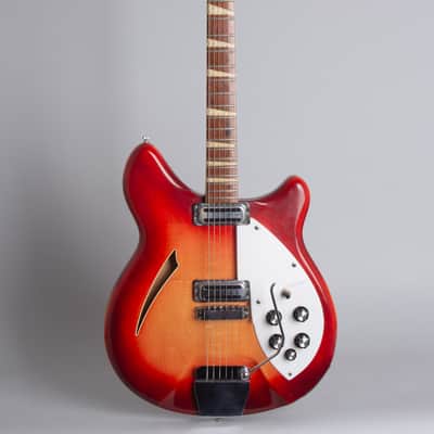 Rickenbacker  Model 365 Thinline Hollow Body Electric Guitar (1966), ser. #FF-2256, original silver tolex hard shell case. image 1