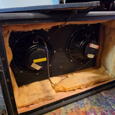 Fender Bassman 45-Watt 2x12" Guitar Speaker Cabinet 1963 - 1967 - Black Panel image 4