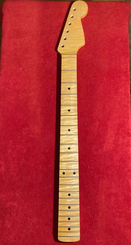 Unbranded Quality One Piece S Style Flame Maple Neck Laquered #1 image 1