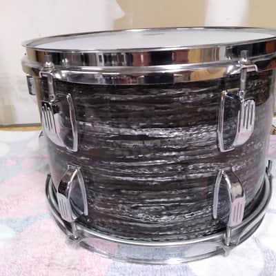 Rogers 12" R-360 tom  1968 Black Oyster/Strata image 5