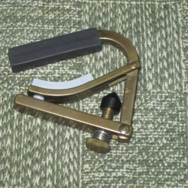 2010s -2020s Shubb Ukulele Capo C9b – brass brass (aged brass)