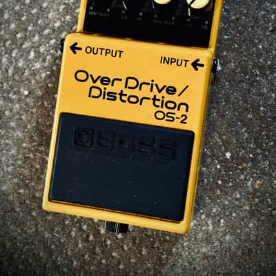 Boss OS-2 OverDrive/Distortion (Silver Label) 1990 - Present - Yellow image 1