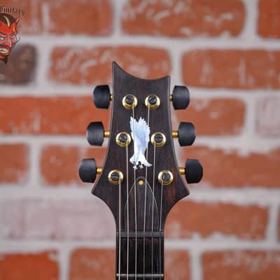 PRS Private Stock#6702 Custom 22 Quilted Maple Top with Floyd Sholz Hand Carved “Red Tail Hawk” in Satin Purple Mist 2018 w/OHSC image 10