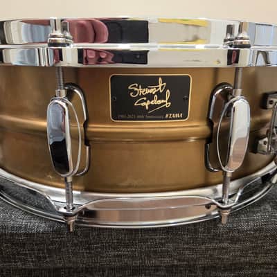 Tama SC145A40 Stewart Copeland Signature 40th Anniversary 14x5" Snare Drum 2021 - Present - Antique Brass image 1
