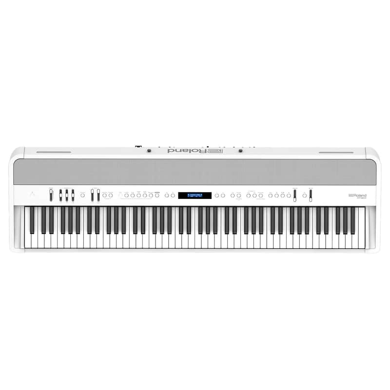 Roland FP-90X | Flagship Portable 88-Note Digital Piano | Immersive & Powerful 4 Speaker System | Distinctive Acoustic Tones & Deep Sound Shaping | Bluetooth & MIDI Connectivity | White image 1