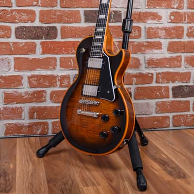 Epiphone Les Paul Custom Widow Flame Maple Top Orange Burst 2024 w/Gigbag image 5