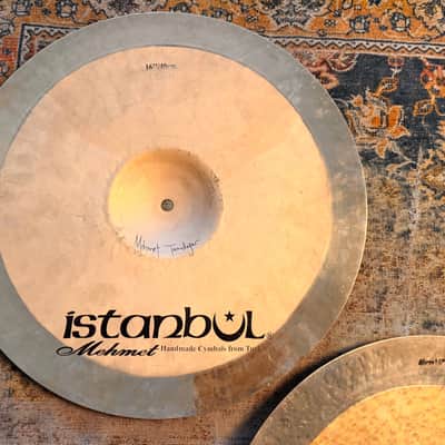 ISTANBUL Mehmet Brilliant Sand Blasted Paper Thin Hihats 16” 1069 1078 g LIGHT RESPONSIVE SMOOTH image 5