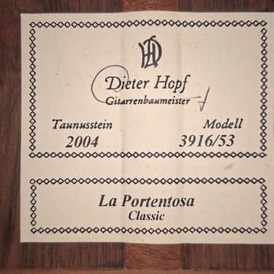 Dieter Hopf La Portentosa 2004 - Ramirez 1a style - classical guitar handmade in Germany - check video! image 16