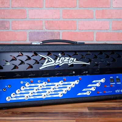 Diezel VH4 4-Channel 100-Watt Guitar Head 2011 Blue Panel Black Tolex Blueface Reissue - Adam Jones image 2