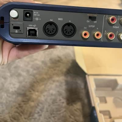 M-Audio Fast Track Pro USB Audio / MIDI Interface 2000s - Blue/Gray image 6