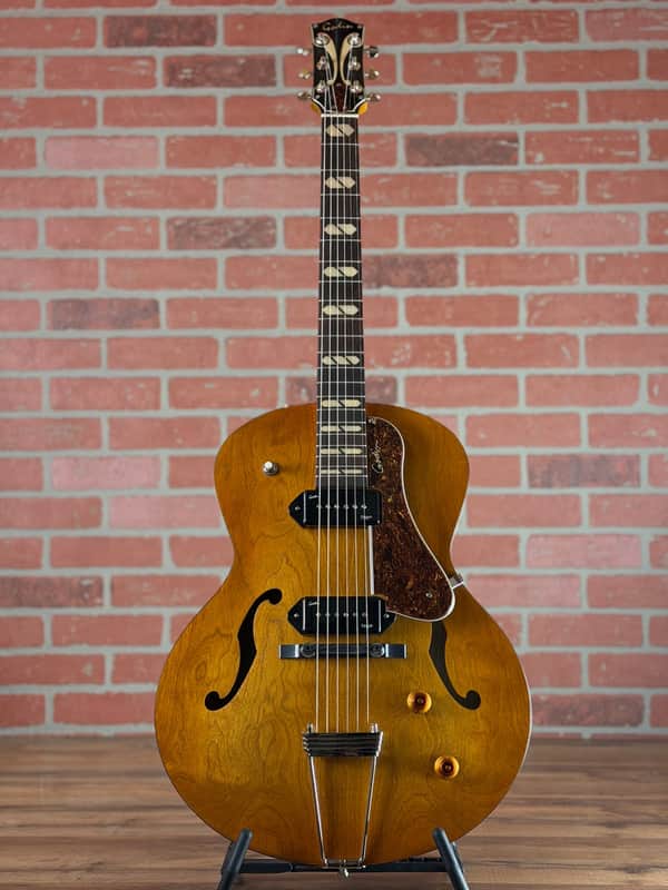 Godin 5th Avenue Jumbo P90 Hollow-Body Electric Guitar - Harvest Gold image 1
