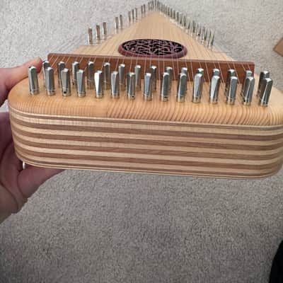 Unicorn Strings "Renaissance" 30-String Bowed Psaltery- Complete Kit w/ Birch Case image 8