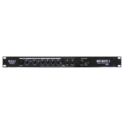 Rolls RM69 MixMate 3 6-Channel Mic/Line Mixer with Phantom Power - Black image 2