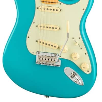 Fender American Pro II Stratocaster MN Miami Blue with Case image 9