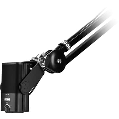 Rode NT-USB Mini USB Condenser Microphone with Rode SC27 Orange USB-C to USB-C Cable and StreamEye Adjustable Boom Arm image 4