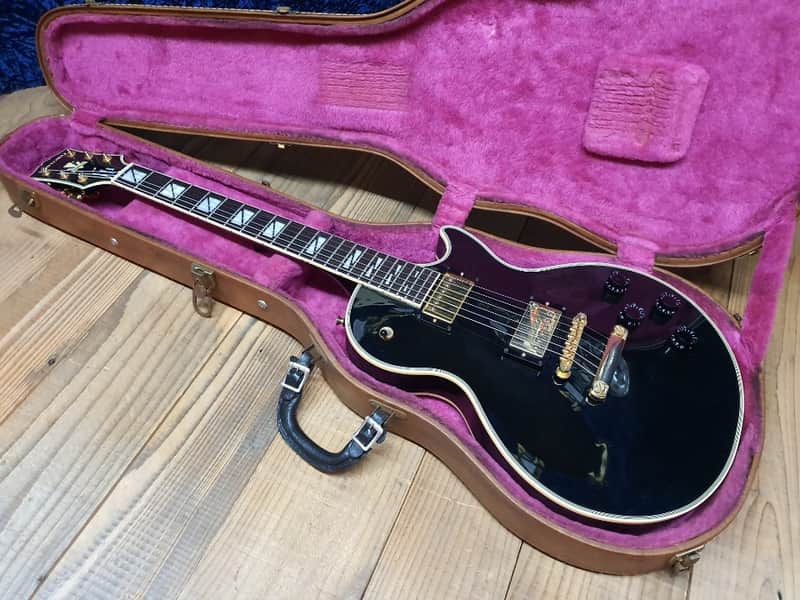 Fujigen History Dignity Black Gold Hardware Single Cutaway Electric Guitar image 1