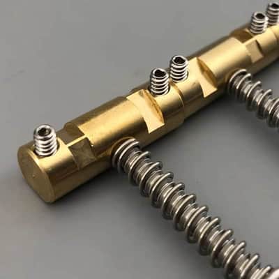 3pcs In Tune Guitar Tele Telecaster Style Bridge Saddles, Brass Materiel image 1