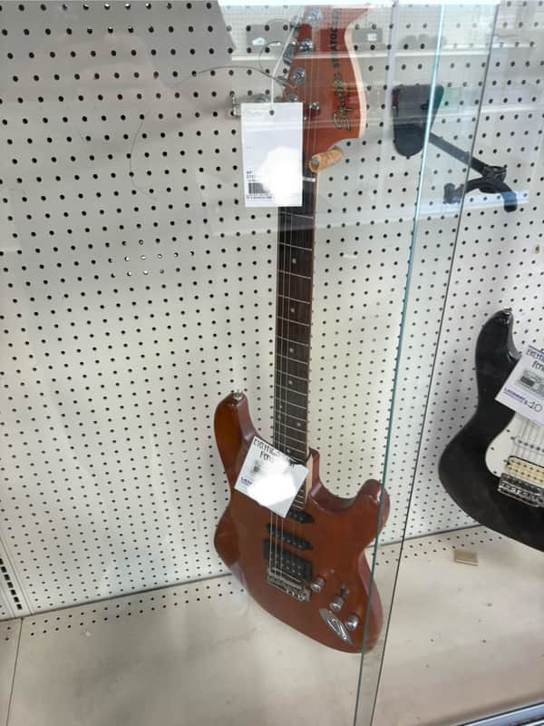 Squier Deluxe Series Stain Trans Fat Stratocaster 2005 - 2006 - Walnut Satin image 1
