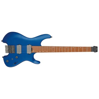 Ibanez Q52LBM Q Standard Headless Electric Guitar - Laser Blue Matte image 3
