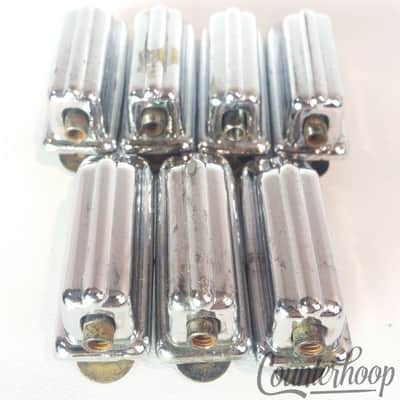 Tama 7x Rogers Beavertail Copy Bass Drum Lugs 2 1/4"Chrome Set Vintage 70s Japan image 2