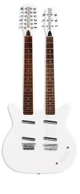 Danelectro Doubleneck 6/12 White Pearl image 1