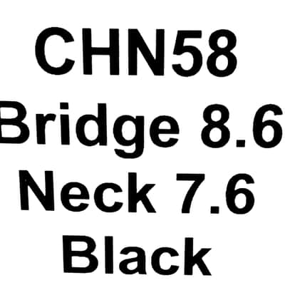 Carparelli Paf Style Alnico 5 Humbuckers Set Silver Nickel Plate Black image 3