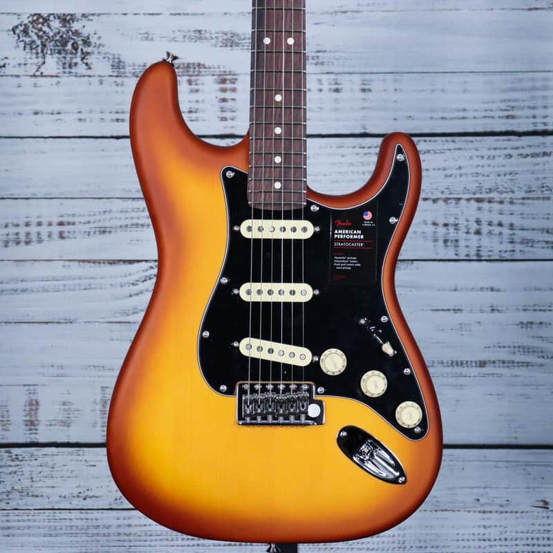 Fender Limited Edition American Performer Timber Stratocaster | Honey Burst image 1