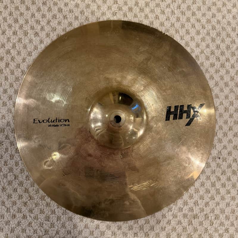 Sabian 14" HHX Evolution Hi-Hat Cymbals (Pair) 2002 - Present - Brilliant image 1