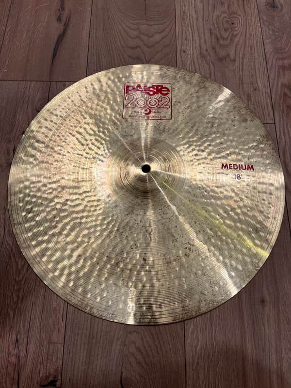 Paiste 18” 2002 Medium Crash 2010’s - Traditional image 1