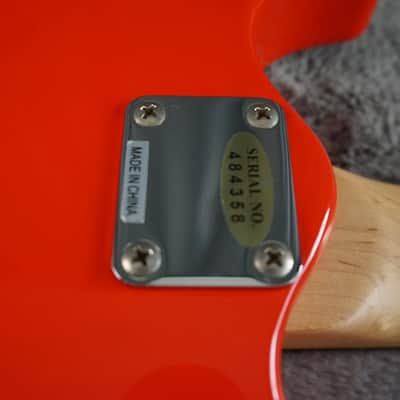 Marine Rider Travel Electric Guitar w/ Built-In Speaker – Compact Practice Guitar – Red image 19