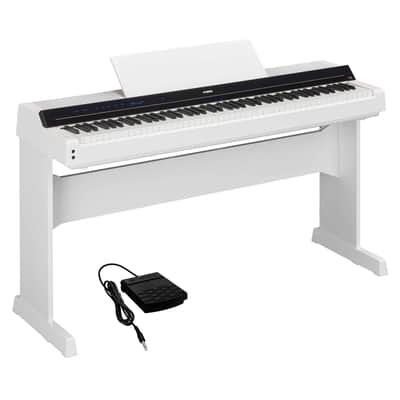 Yamaha P-S500WH Digital Piano with L-300WH Stand - White