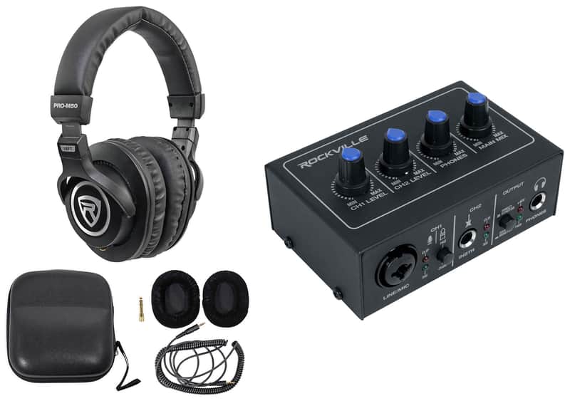 Rockville ROCK-U MINI 2x2 Home Studio USB Computer Recording Interface + Mic image 1