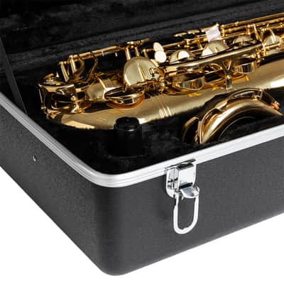 STAGG Medium Weight Black Plastic ABS Moulded Case For Tenor Saxophone Sax image 8