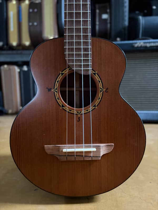 2013 Rick Turner Compass Rose Tenor Ukulele #359 – Cedar / Indian Rosewood – Gig Bag image 1