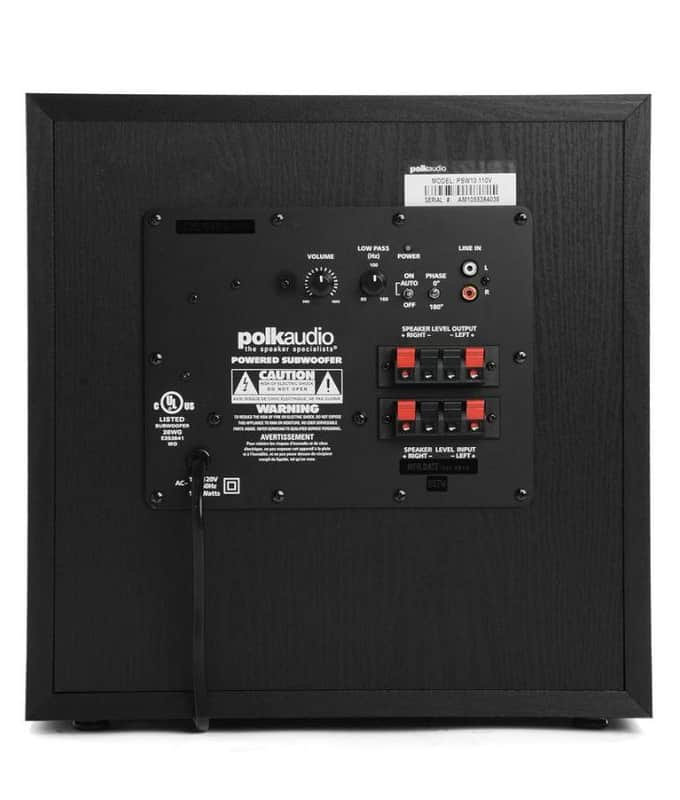 Polk Audio - AM1055-C - PSW10 - 10-inch Powered Subwoofer - BLACK