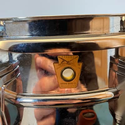 1968 Ludwig LM400 Supraphonic Original Heads, Drum Key, Stand image 5