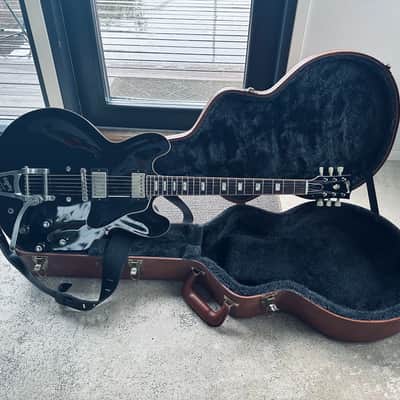 Gibson Memphis ES-335 Anchor Stud with Bigsby 2018 - Antique Ebony VOS Seymour Duncan Antiquity image 16