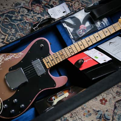 2025 Fender Custom Shop Ltd Tele Custom Heavy Relic Aged Twilight Sky image 2