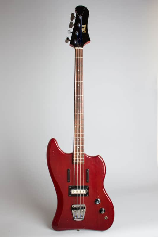 Guild Jet Star Solid Body Electric Bass Guitar (1966), ser. #SD-240, original gig bag case. image 1