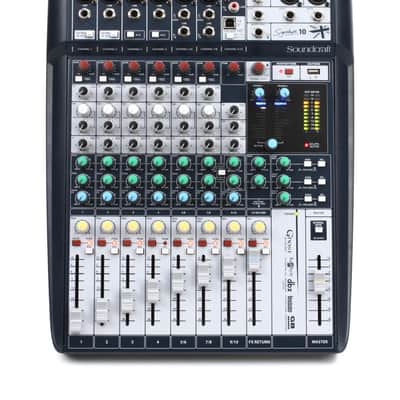 Soundcraft Signature 10 Compact 10-Channel Analog Mixer 2010s - Blue image 1