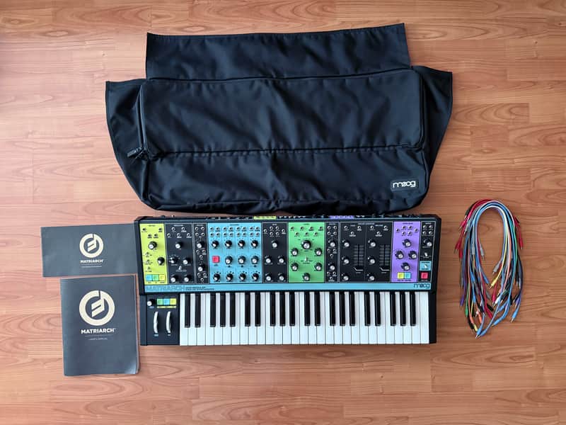 Moog Matriarch 49-Key Semi-Modular Analog Synthesizer 2019 - Present - Black / Multi-Colored Panel image 1