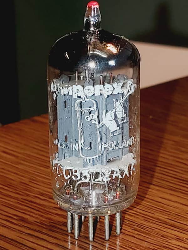 Amperex 12AX7/ECC83 Red Tip/Foil "D" Getter MaxiPreamp2/TV-7 tested (1) tube lot image 1