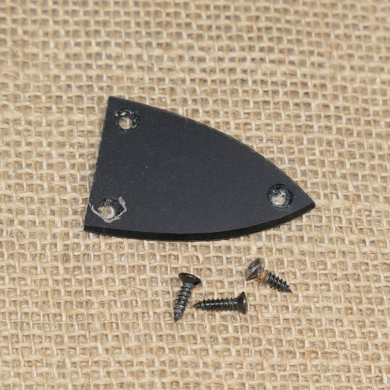 Truss Rod Cover Black, Genuine 2001 BC Rich Mockingbird Bronze Series - Same Day Shipping #DK03 image 1