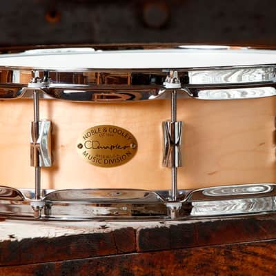 Noble & Cooley *Pre-Order* CD Maple Series 5x14" Maple Snare Drum in Natural Satin & Chrome Hardware | Made in the USA | Special Order | Authorized Dealer image 1