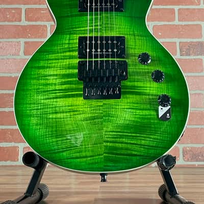 ESP LTD Alex Skolnick AS-1 Signature Electric Guitar - Lime Burst/Lime Green image 2