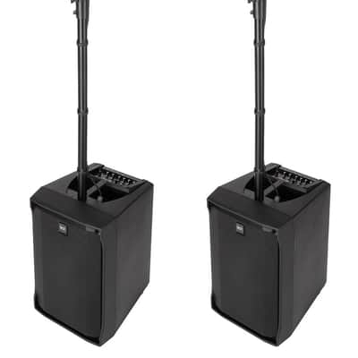2x RCF Active 12" 1400 Watts Portable Line Array Column PA System with 8-Input Mixer + 2x Cables (MINT) image 2