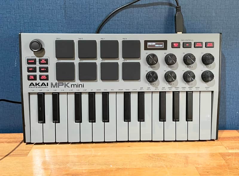 Akai MPK Mini MKIII 25-Key MIDI Controller - Special Edition Grey image 1
