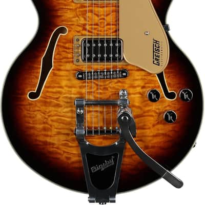 Gretsch G5655TQM Electromatic Center Block Junior Single-Cut (w/Bigsby Tremolo), Sweet Tea image 2